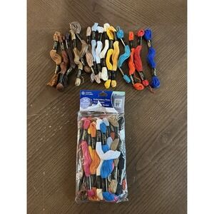 51 Cotton Skeins Coats & Clark Embroidery Floss Thread 8.75yd each Lot Sewing